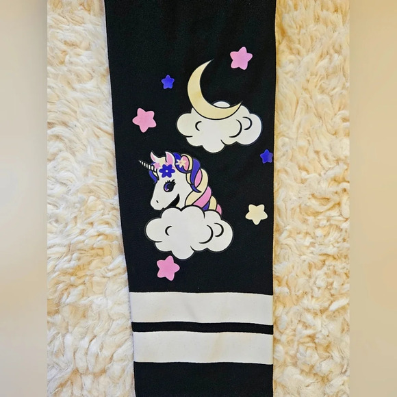 SHEIN Girls Unicorn Happiness Leggings - Picture 5 of 8